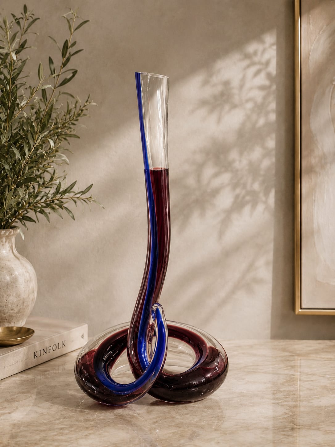 Infinity Loop Glass Decanter – Handcrafted Luxury Wine Decanter